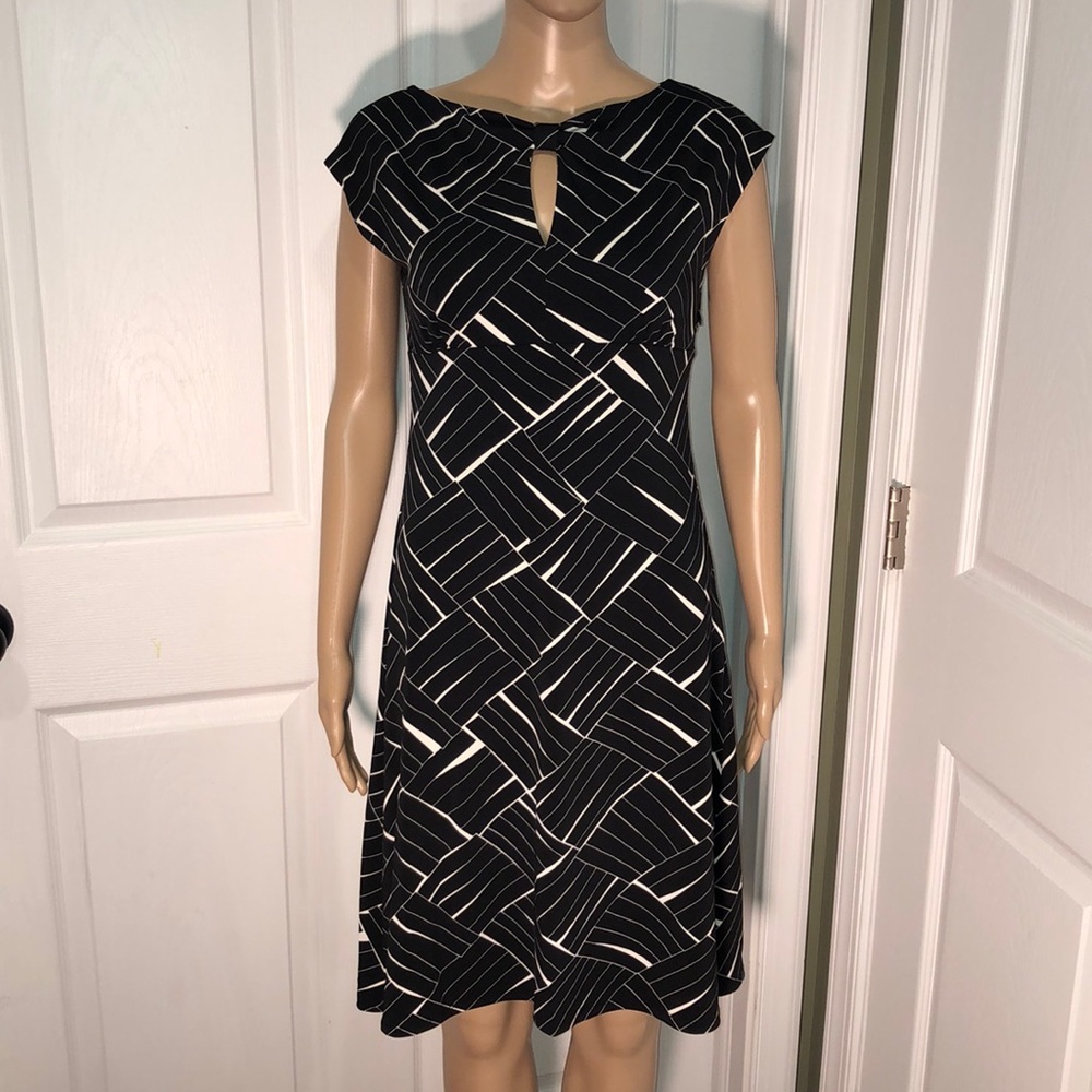 Ann Taylor Black & White Dress 0